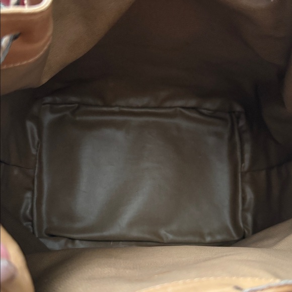 💎VINTAGE 💎AUTHENTIC Celine Macadam Triomphe canvas and leather bucket bag. - Picture 5 of 15